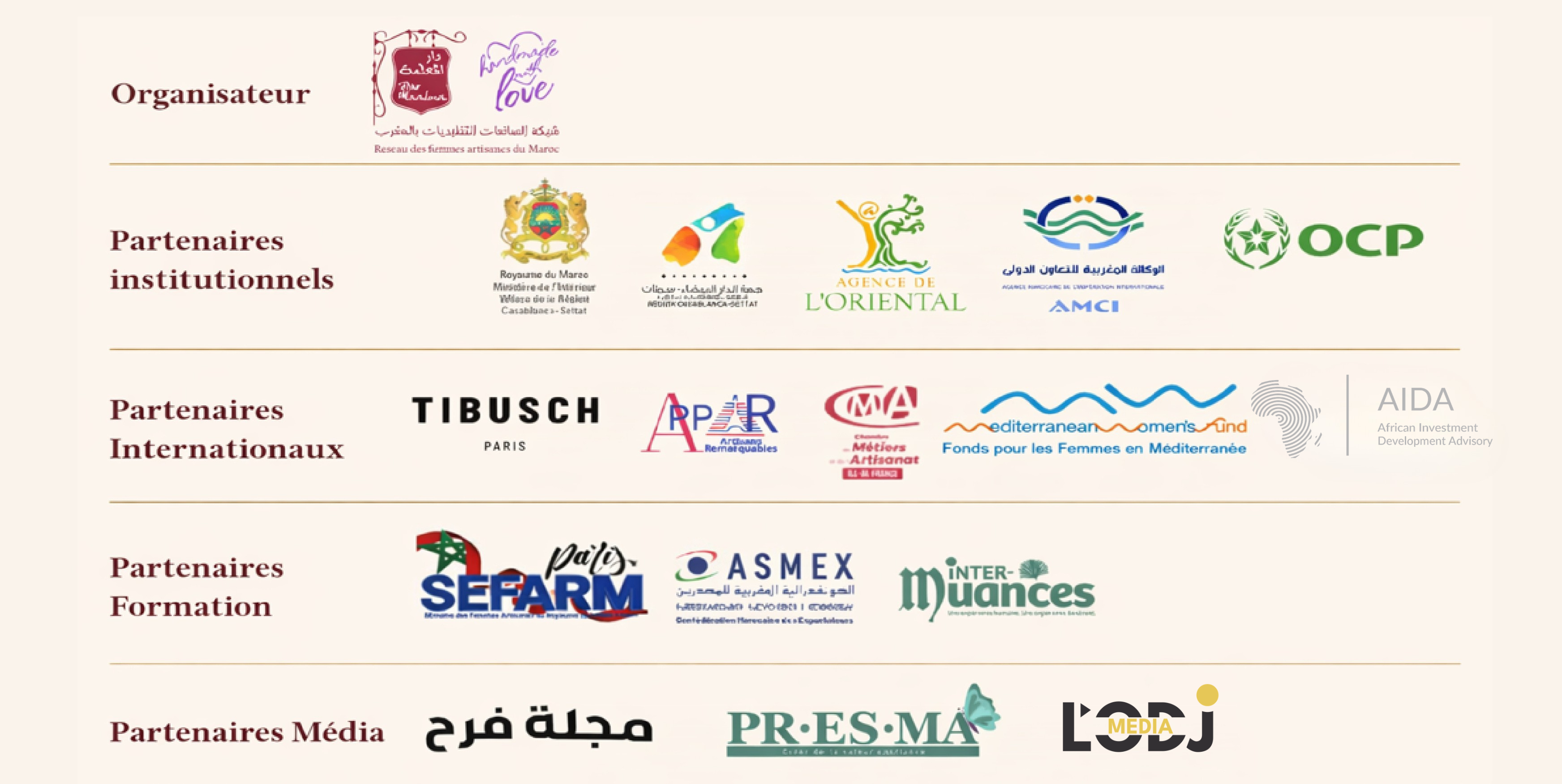 Logos des Partenaires