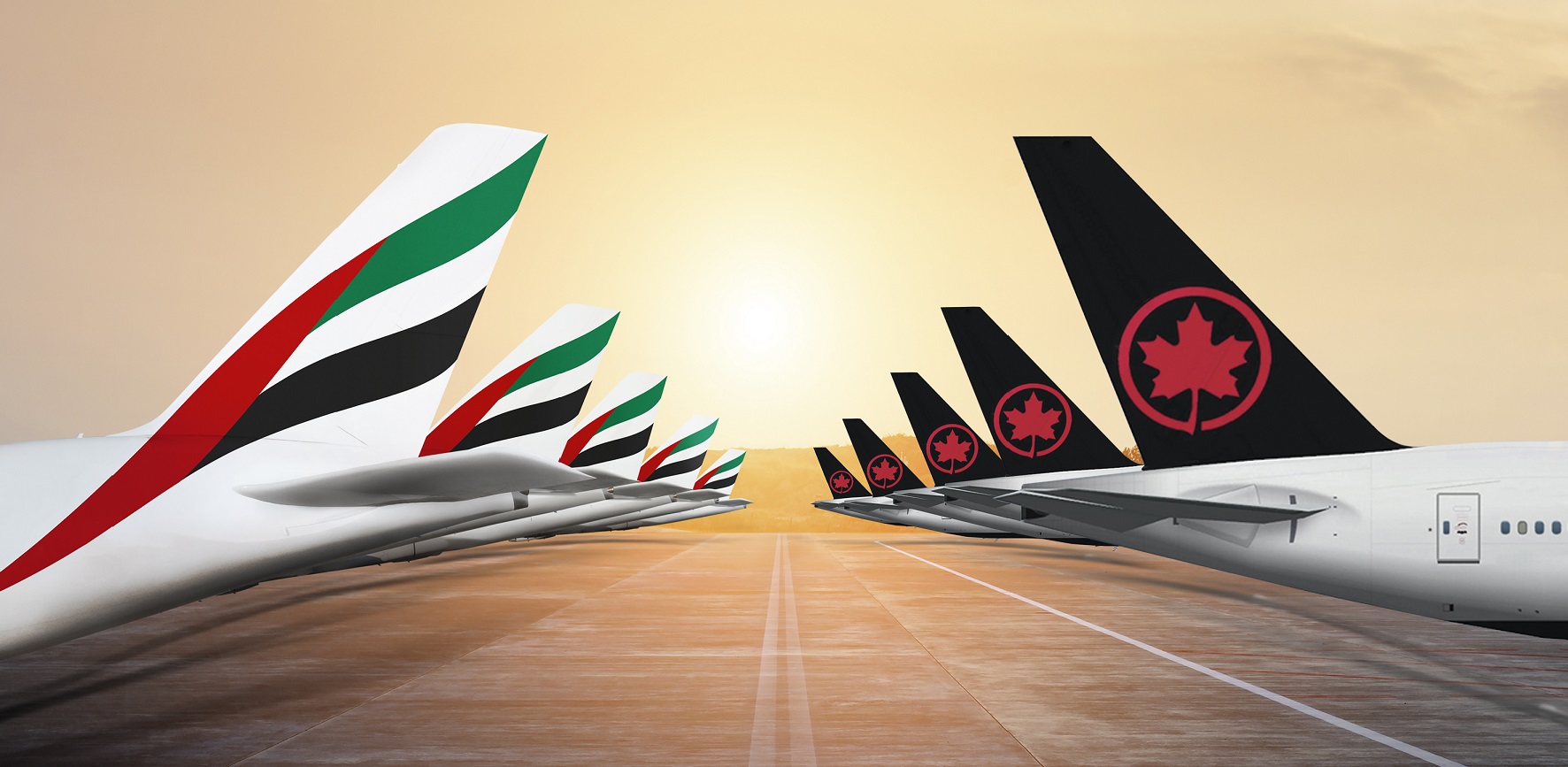 طيران الإمارات رمز إير كندا