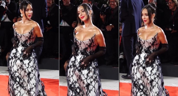 بسمة بوسيل تثير الجدل في مهرجان البندقية