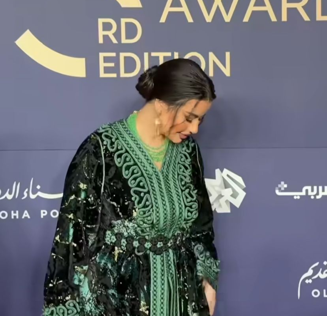 مريم الكرع بالقفطان المغربي في الدوحة