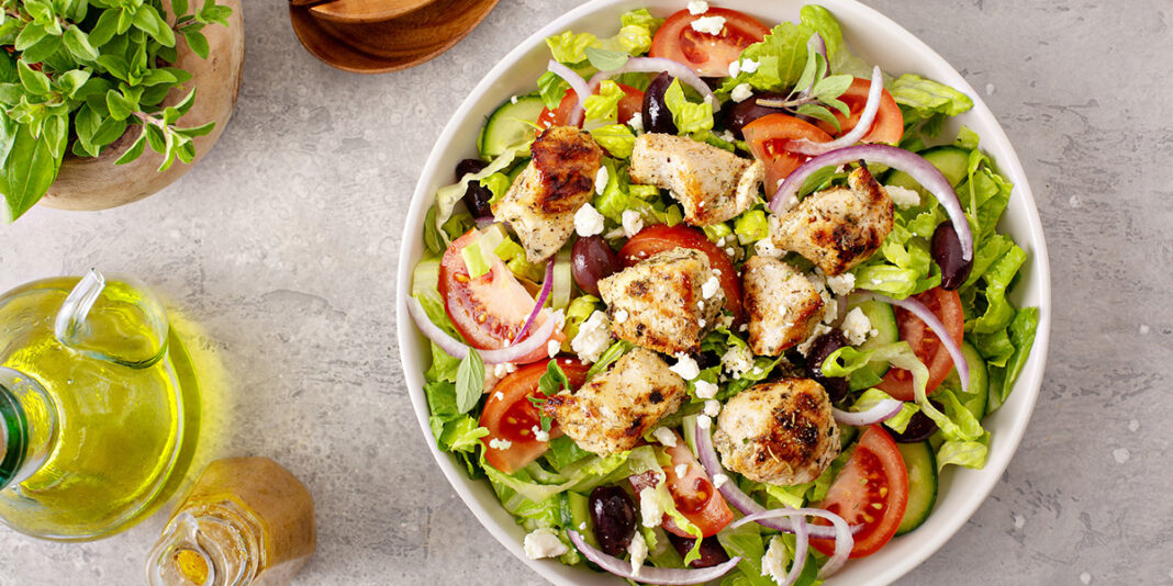 سلطة الدجاج المشوي