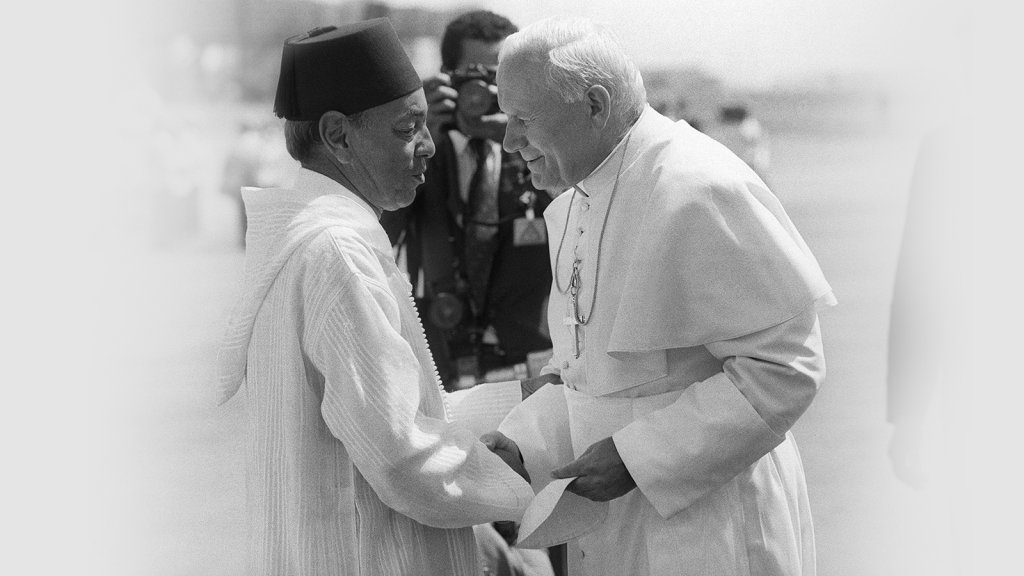 الحسن الثاني ويوحنا بولس الثاني