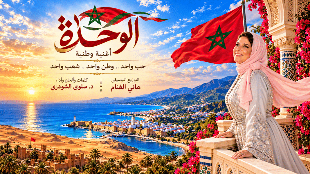 سلوى الشودري تطلق أغنيتها الوطنية «الوحدة» أغنية سلوى الشودري
